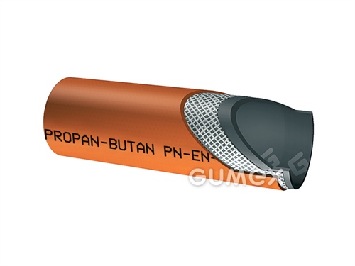 PROPAN, 12,5/22,5mm, 20bar, NBR/EPDM-SBR, -30°C/+70°C, orange, 